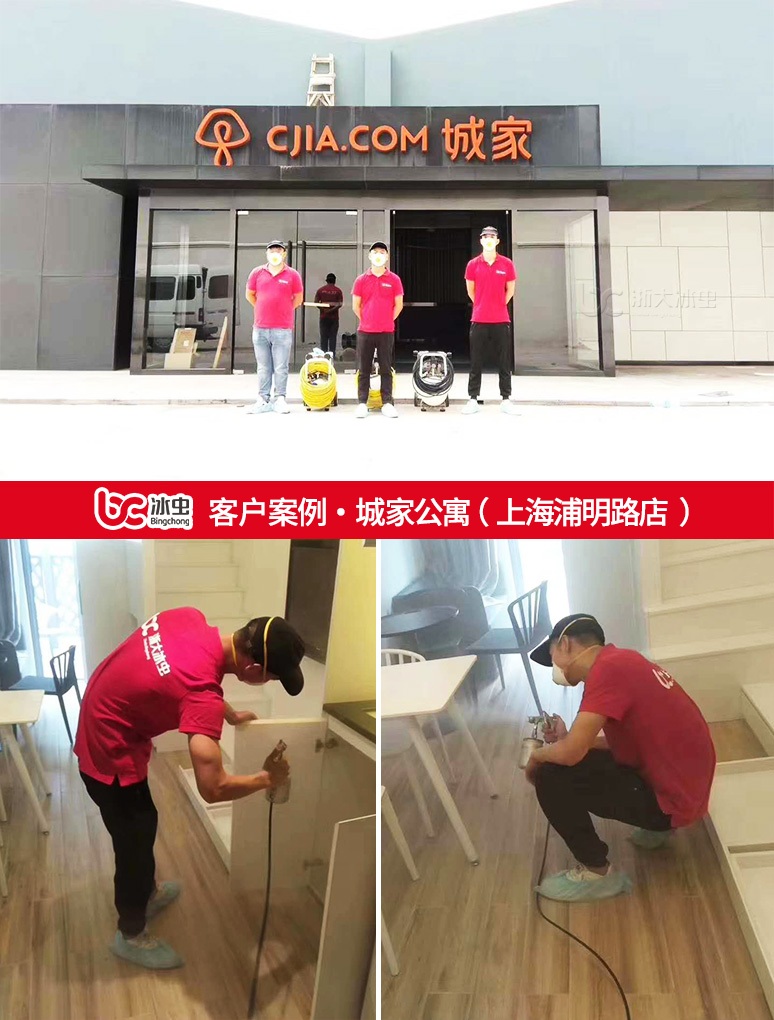 冰虫除甲醛案例-城家公寓(上海浦明路店)
